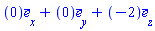 Vector(3, {(1) = 0, (2) = 0, (3) = -2})
