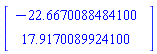 Vector(2, {(1) = -22.667008848410028, (2) = 17.91700899241002})