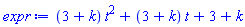 (3+k)*t^2+(3+k)*t+3+k