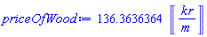 136.3636364*Units:-Unit(kr/m)