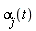 `&alpha;__j`(t)