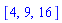 [4, 9, 16]