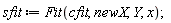 sfit := Fit(cfit, newX, Y, x)
