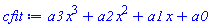 a3*x^3+a2*x^2+a1*x+a0
