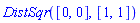 DistSqr([0, 0], [1, 1])