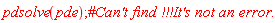 pdsolve(pde)