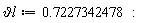 `&vartheta;l` := .7227342478