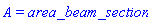 A = area_beam_section
