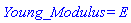 Young_*Modulus = E
