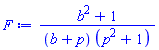 (b^2+1)/((b+p)*(p^2+1))