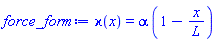 varkappa(x) = alpha*(1-x/L)