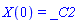 X(0) = _C2