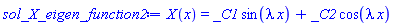 X(x) = _C1*sin(lambda*x)+_C2*cos(lambda*x)