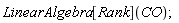 LinearAlgebra[Rank](CO)