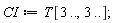 CI := T[3 .. (), 3 .. ()]