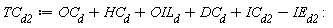 TC__d2 := OC__d+HC__d+OIL__d+DC__d+IC__d2-IE__d2
