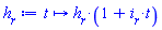 proc (t) options operator, arrow, function_assign; h__r*(1+i__r*t) end proc