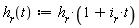 "`h__r`(t):=`h__r`*(1+`i__r`*t)"