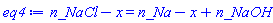 n_NaCl-x = n_Na-x+n_NaOH