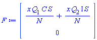 Vector(2, {(1) = x*Q[1]*C*S/N+x*Q[2]*Iota*S/N, (2) = 0})