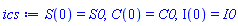 S(0) = S0, C(0) = C0, Iota(0) = I0