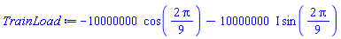-10000000*cos((2/9)*Pi)-(10000000*I)*sin((2/9)*Pi)