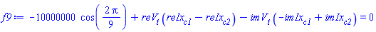 -10000000*cos((2/9)*Pi)+reV[t]*(reIx[c1]-reIx[c2])-imV[t]*(-imIx[c1]+imIx[c2]) = 0