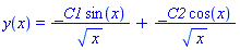 y(x) = _C1*sin(x)/x^(1/2)+_C2*cos(x)/x^(1/2)