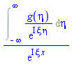 (Int(g(eta)/exp(I*xi*eta), eta = -infinity .. infinity))/exp(I*xi*x)
