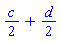 (1/2)*c+(1/2)*d