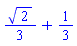 (1/3)*2^(1/2)+1/3
