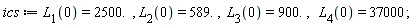 ics := L[1](0) = 2500., L[2](0) = 589., L[3](0) = 900., L[4](0) = 37000