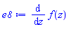 diff(f(z), z)