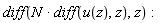 diff(N*(diff(u(z), z)), z)