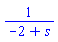 1/(-2+s)