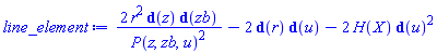 2*r^2*Physics:-d_(z)*Physics:-d_(zb)/P(z, zb, u)^2-2*Physics:-d_(r)*Physics:-d_(u)-2*H(X)*Physics:-d_(u)^2