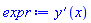 diff(y(x), x)