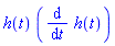 h(t)*(diff(h(t), t))