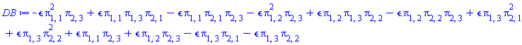 -epsilon*pi[1, 1]^2*pi[2, 3]+epsilon*pi[1, 1]*pi[1, 3]*pi[2, 1]-epsilon*pi[1, 1]*pi[2, 1]*pi[2, 3]-epsilon*pi[1, 2]^2*pi[2, 3]+epsilon*pi[1, 2]*pi[1, 3]*pi[2, 2]-epsilon*pi[1, 2]*pi[2, 2]*pi[2, 3]+epsilon*pi[1, 3]*pi[2, 1]^2+epsilon*pi[1, 3]*pi[2, 2]^2+epsilon*pi[1, 1]*pi[2, 3]+epsilon*pi[1, 2]*pi[2, 3]-epsilon*pi[1, 3]*pi[2, 1]-epsilon*pi[1, 3]*pi[2, 2]