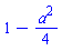 1-(1/4)*a^2
