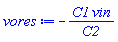 -C1*vin/C2