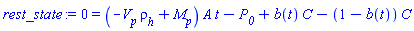0 = (-V__p*rho__h+M__p)*A*t-P__0+b(t)*C-(1-b(t))*C