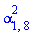 alpha[1, 8]^2