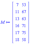 Matrix(%id = 18446744074397947054)