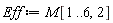 Eff := M[1 .. 6, 2]