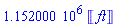 1152000.*Units:-Unit(ft)