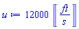 12000*Units:-Unit(ft/s)