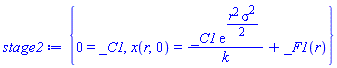 {0 = _C1, x(r, 0) = _C1*exp((1/2)*r^2*sigma^2)/k+_F1(r)}