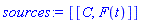 [[C, F(t)]]