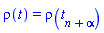 rho(t) = rho(t[n+alpha])